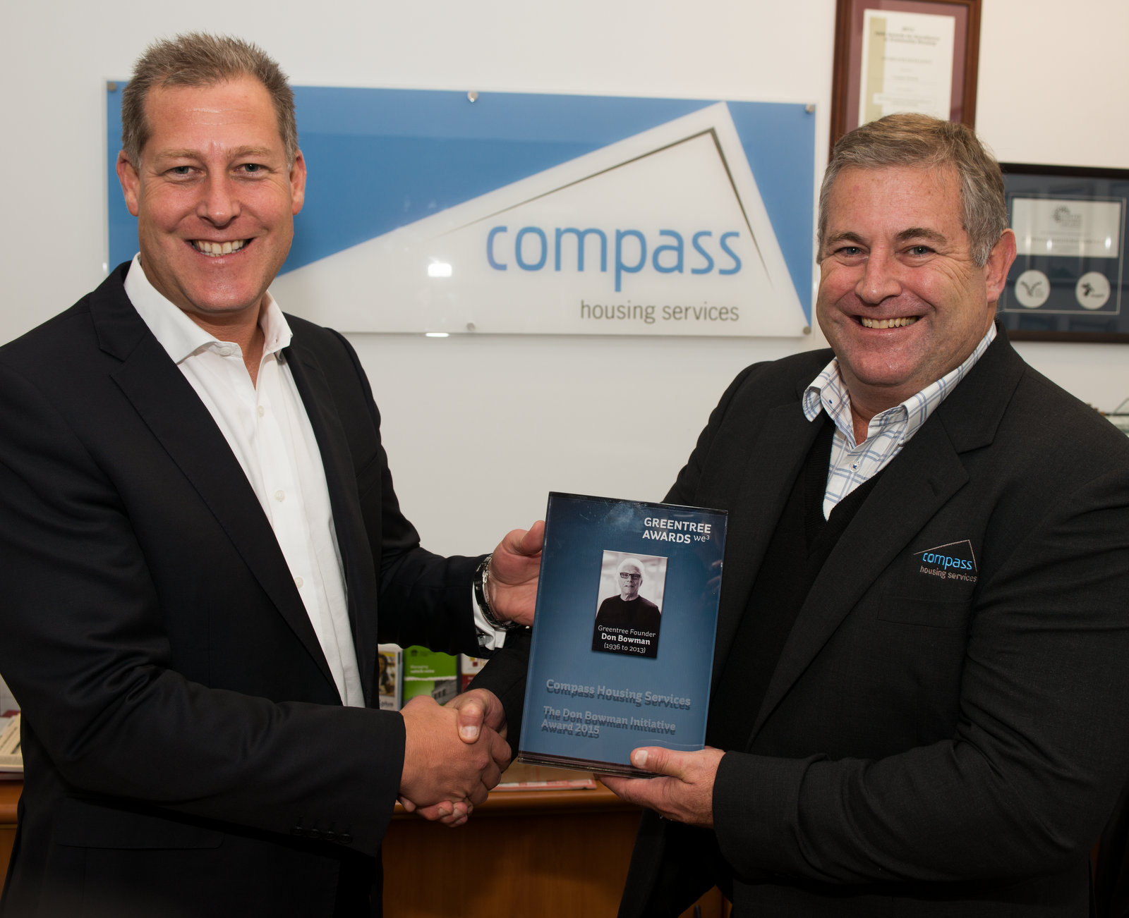 Compass Housing wins Greentree International's Don Bowman Initiative