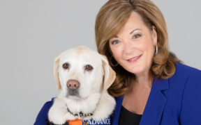 Karen Hayes with dog