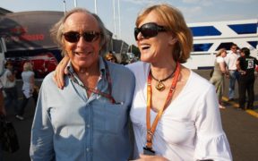 Sir Jackie Stewart and wife Helen Stewart, who was diagnosed with Frontotemporal dementia in 2014.
