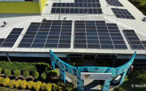 solar energy panels on Wandiyali's roof