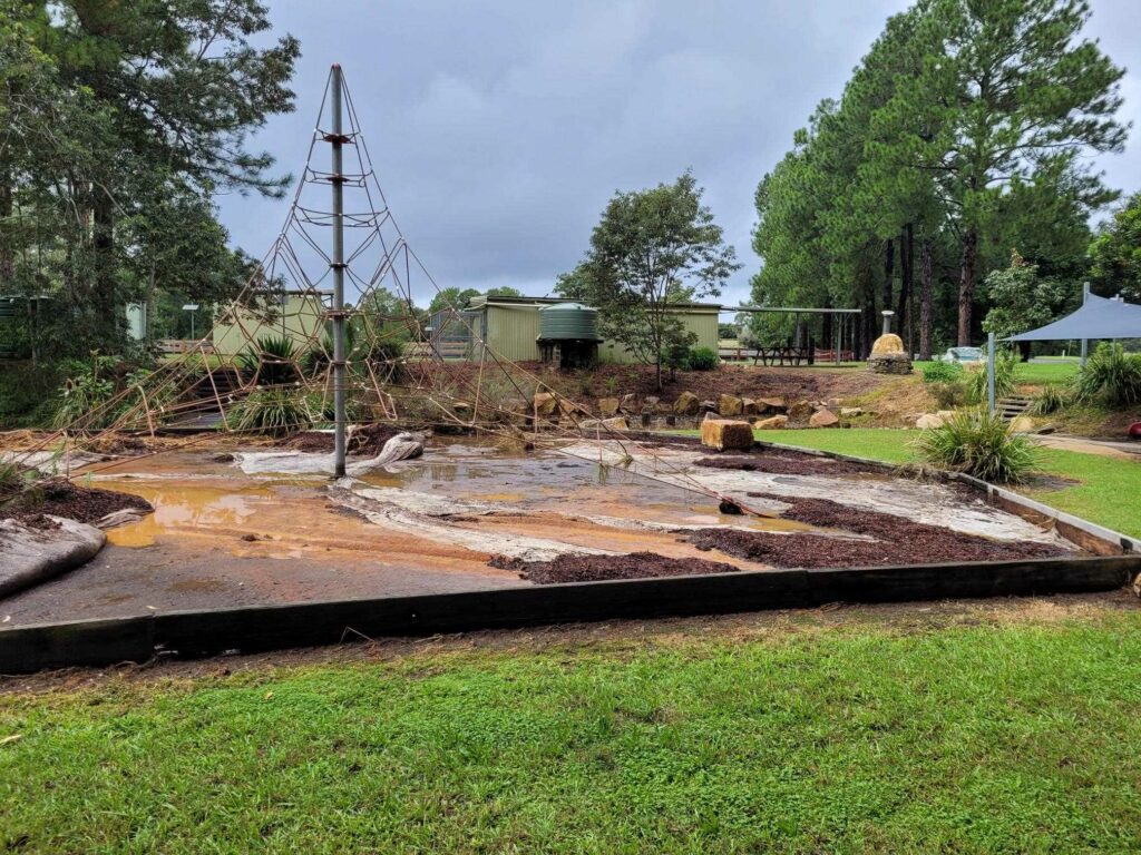 Unkya Reserve Management Committee in Nambucca received funds in the first round of the Rebuilding Futures program to in 2021 to repair stairs and the playground, which was damaged by floods.